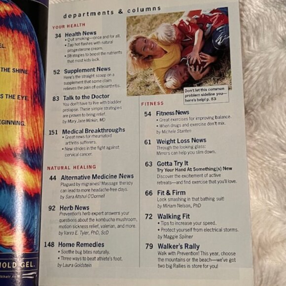 2/$40 Prevention Magazine Foods that Fight Fat Natures Cancer Fighter Aug 1999 - Picture 3 of 8